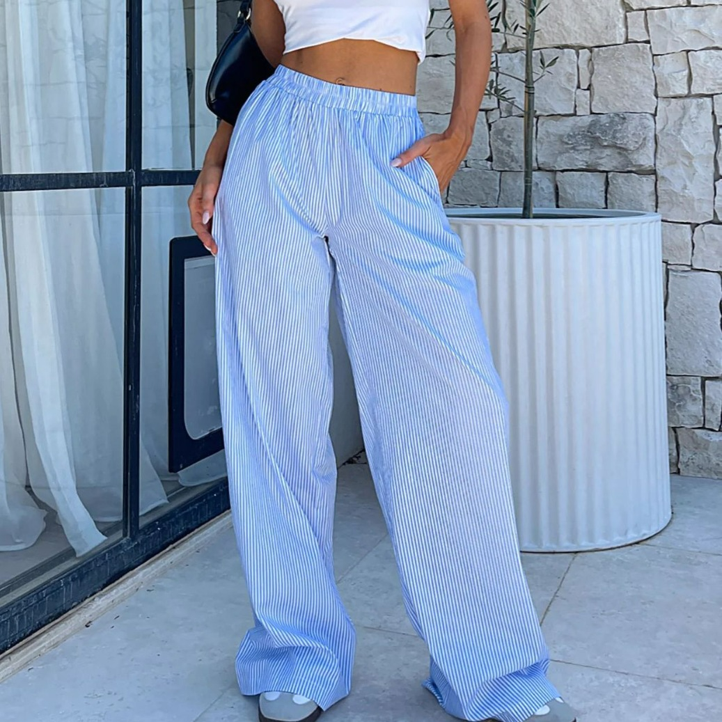 Bequeme Gestreifte Hose