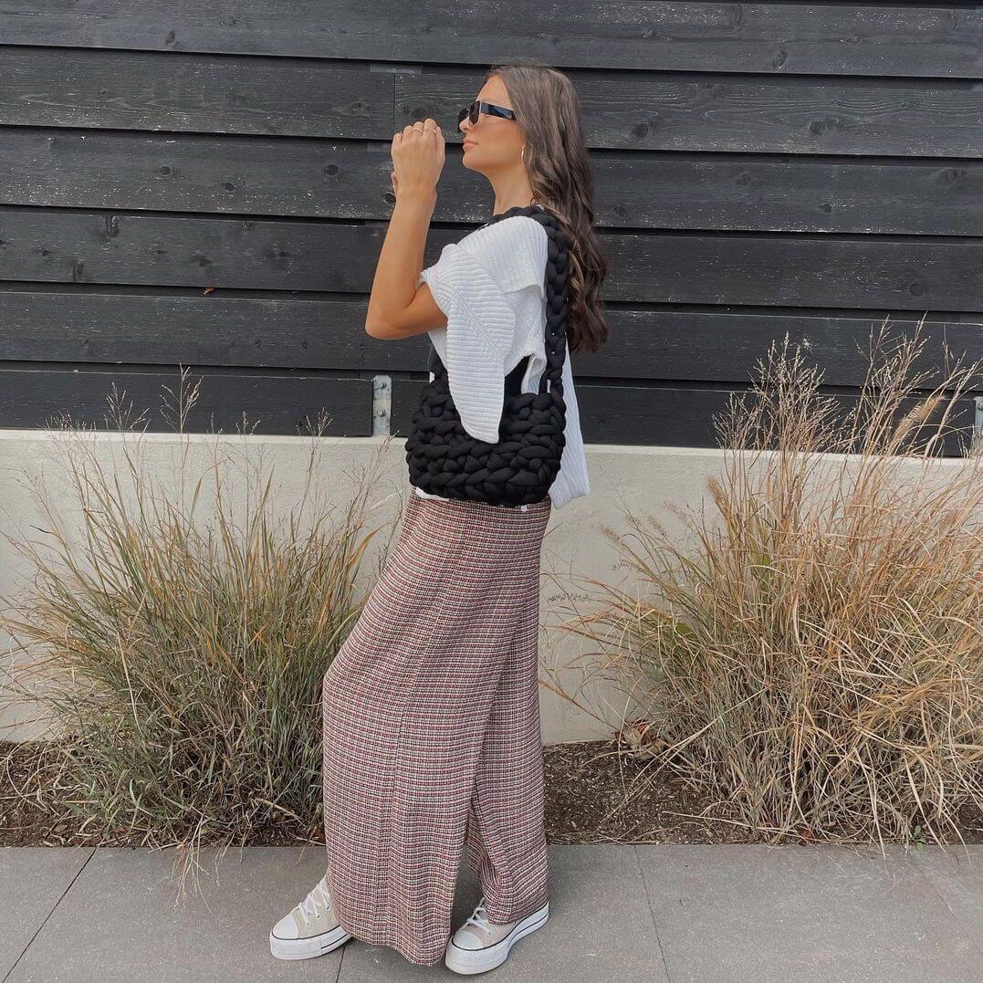 Chunky Stricktasche - Tragen Sie Stil und Komfort mühelos