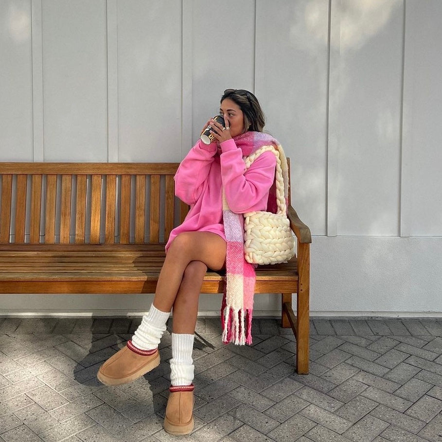 Chunky Stricktasche - Tragen Sie Stil und Komfort mühelos