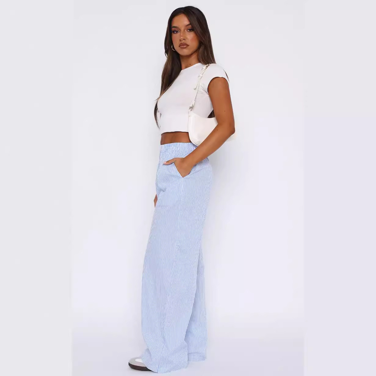 Bequeme Gestreifte Hose