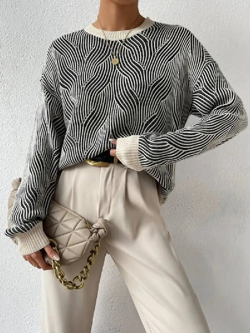 Pull avec un motif de câble