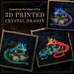 3D Dragonstone Articulated Crystal Serpent