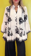 Boho Rüschen-Top - Mühelose Boho-Vibes mit unserem schicken Rüschen-Top! ✨🌿