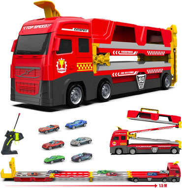 Mega-Hauler-LKW mit Katapult-Rennstrecke