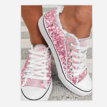 Mode Allround-Casual-Flachschuhe aus Canvas