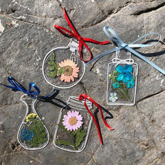 EverBloom Getrocknete Blumen Lesezeichen-Set