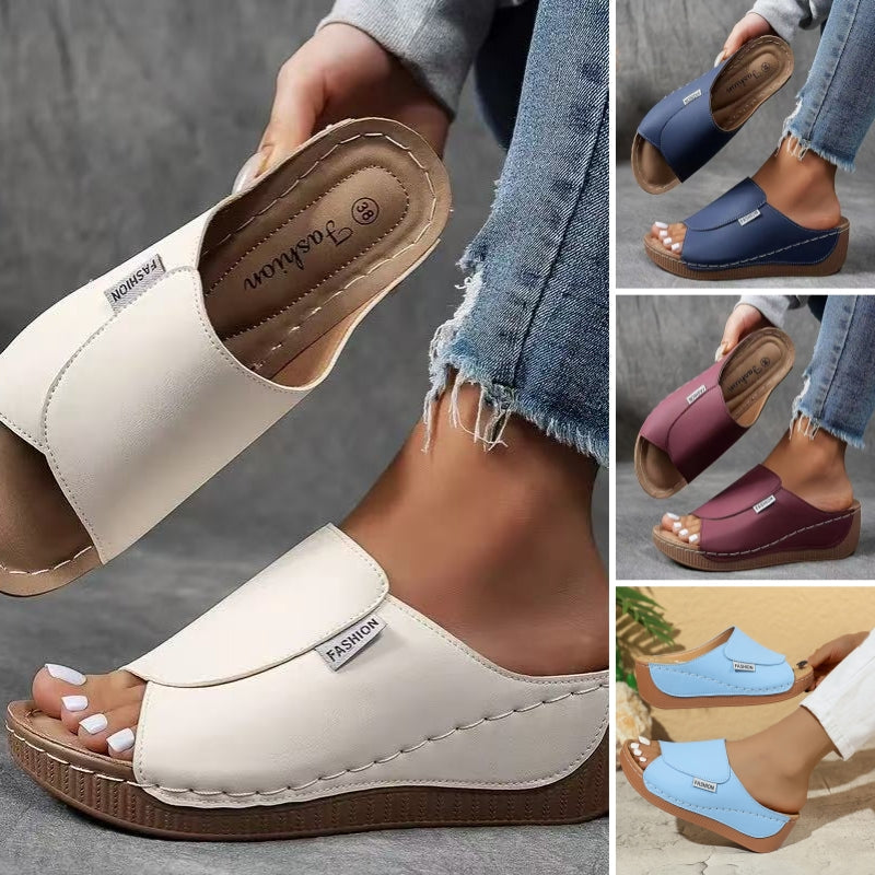 WedgeEase Casual Sandalen mit Keilabsatz für Damen