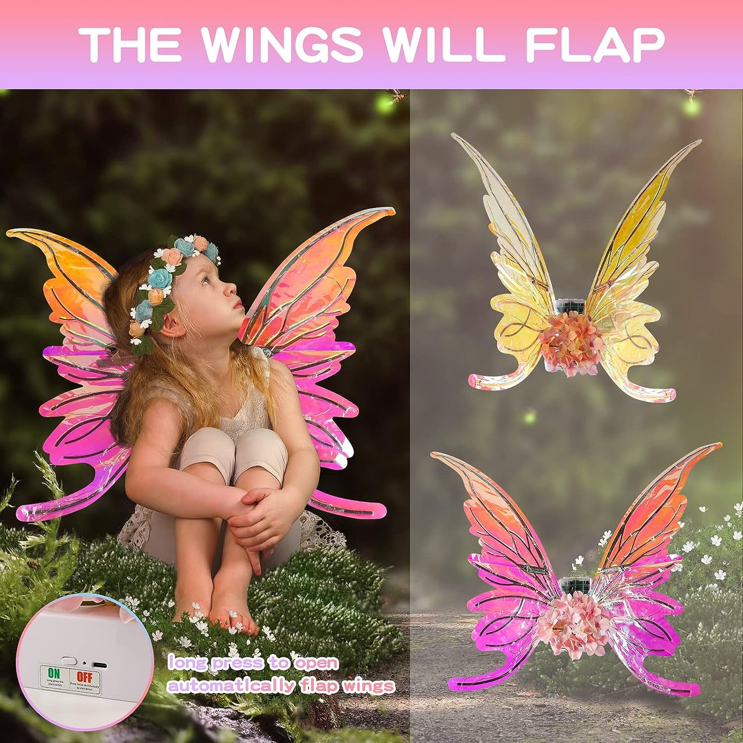 Aile de papillon électrique pour les enfants