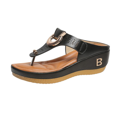 Damen Trendige Modische Plattform Wedge Casual Sandalen