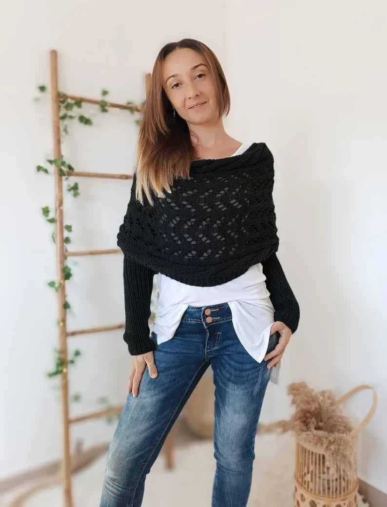 Sherly - Bequemer gestrickter Schal