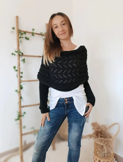 Sherly - Bequemer gestrickter Schal