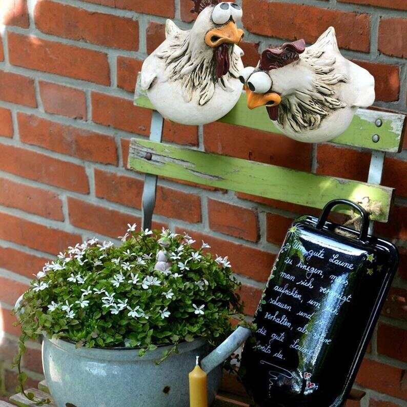 Décoration de poulet de jardin