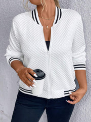 Modische Reißverschluss-Basketballjacke