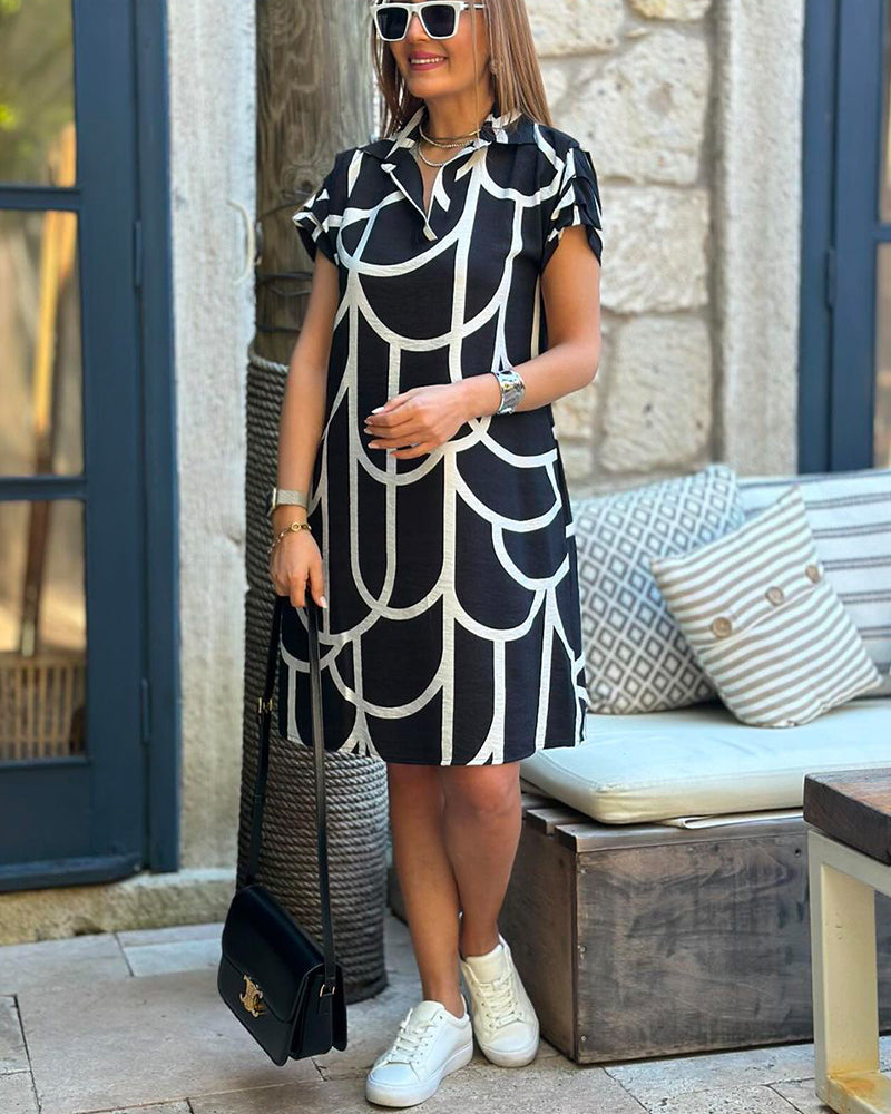 Luna – Kleid mit kurzen Ärmeln