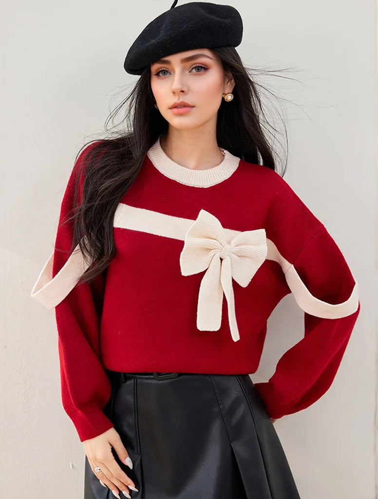 Pull pour femmes rouges