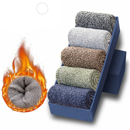 5 paires de thermosocks en laine épaisse