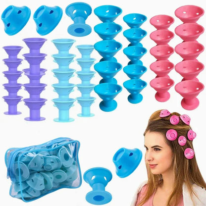 Curlers sans chaleur en silicone
