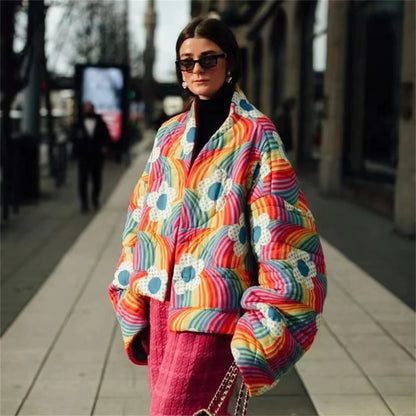 Cardigan imprimé en coton