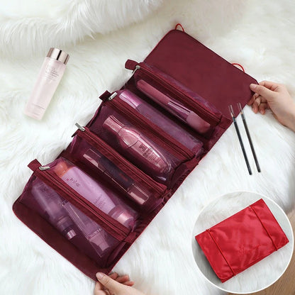 Sac de maquillage amovible et pliable 4 en 1
