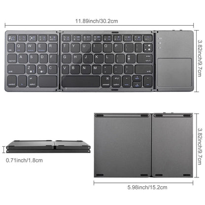 Clavier sans fil pliable avec pavé tactile ultra-lim