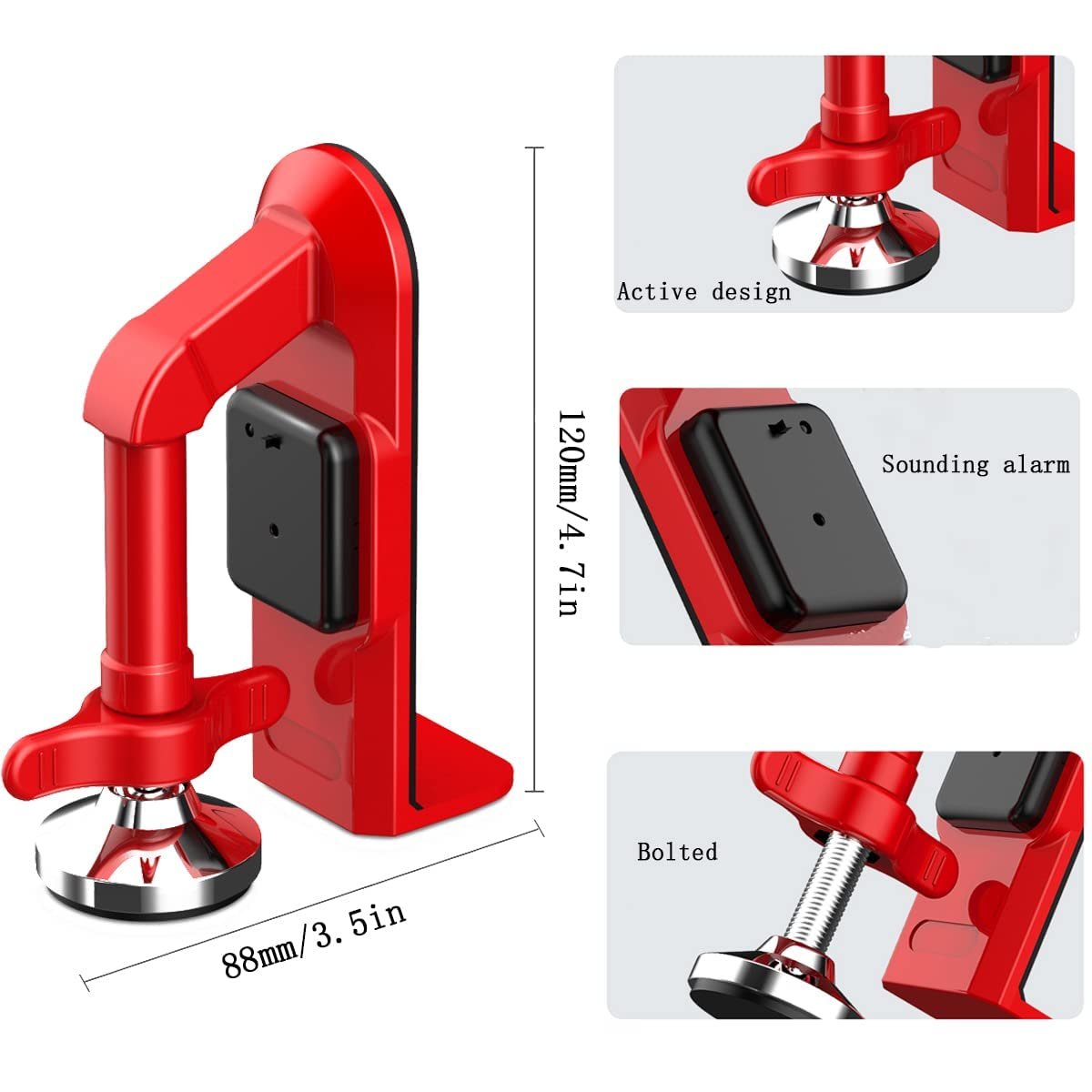 Lockedge | Serrure de sécurité de porte portable, bouchon de porte