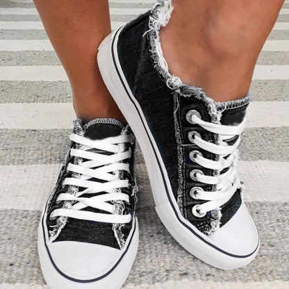 Mode Allround-Casual-Flachschuhe aus Canvas