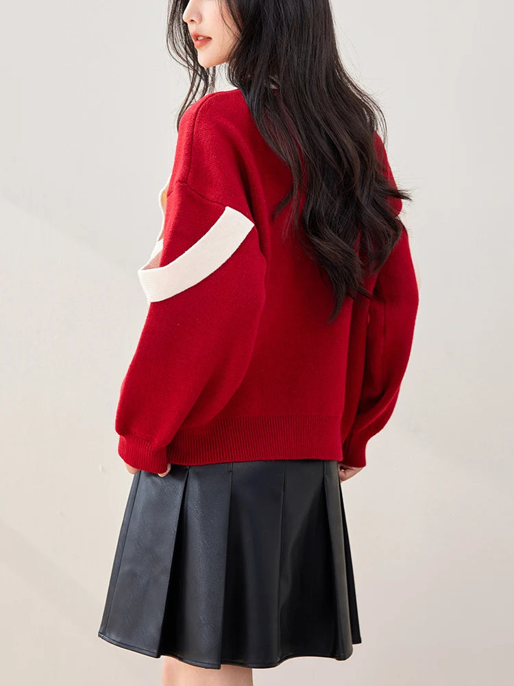 Pull pour femmes rouges
