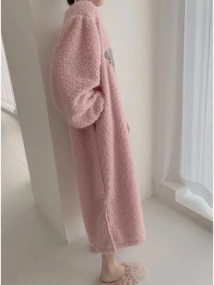Robe de maison d'hiver confortable