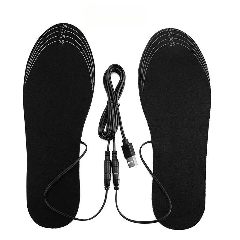 Semelles intérieures chauffées USB