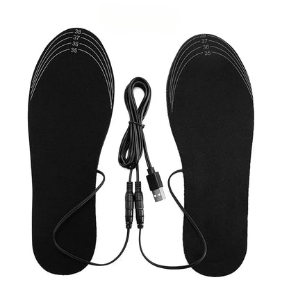 Semelles intérieures chauffées USB