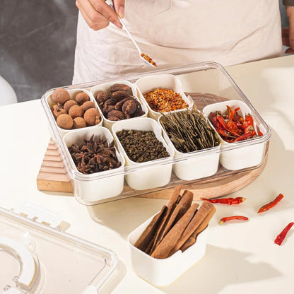 8 compartiments de la boîte de rangement d'épicerie