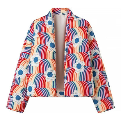 Cardigan imprimé en coton