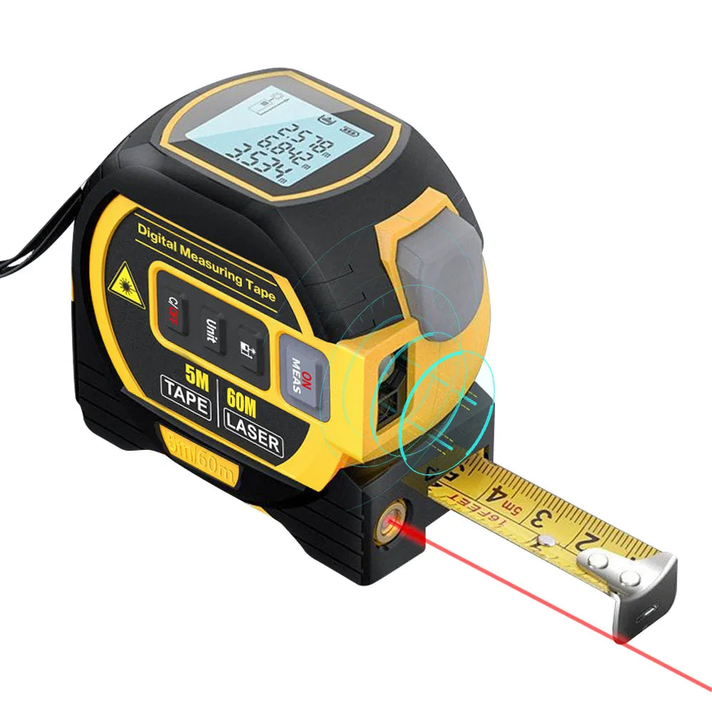 Couteau de retrait laser 3 en 1 avec ruban de mesure