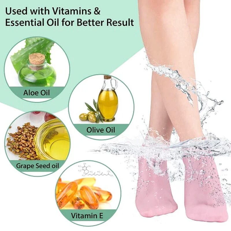 BEAUSE | Chaussettes de silicone pour femmes de bain pour femmes