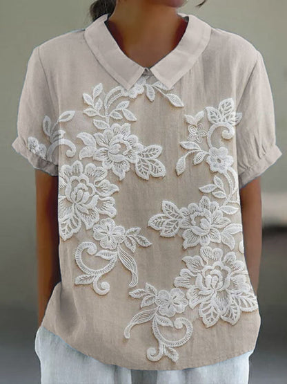 Claire - Bedrucktes Vintage-T-Shirt