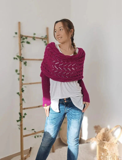 Sherly - Bequemer gestrickter Schal