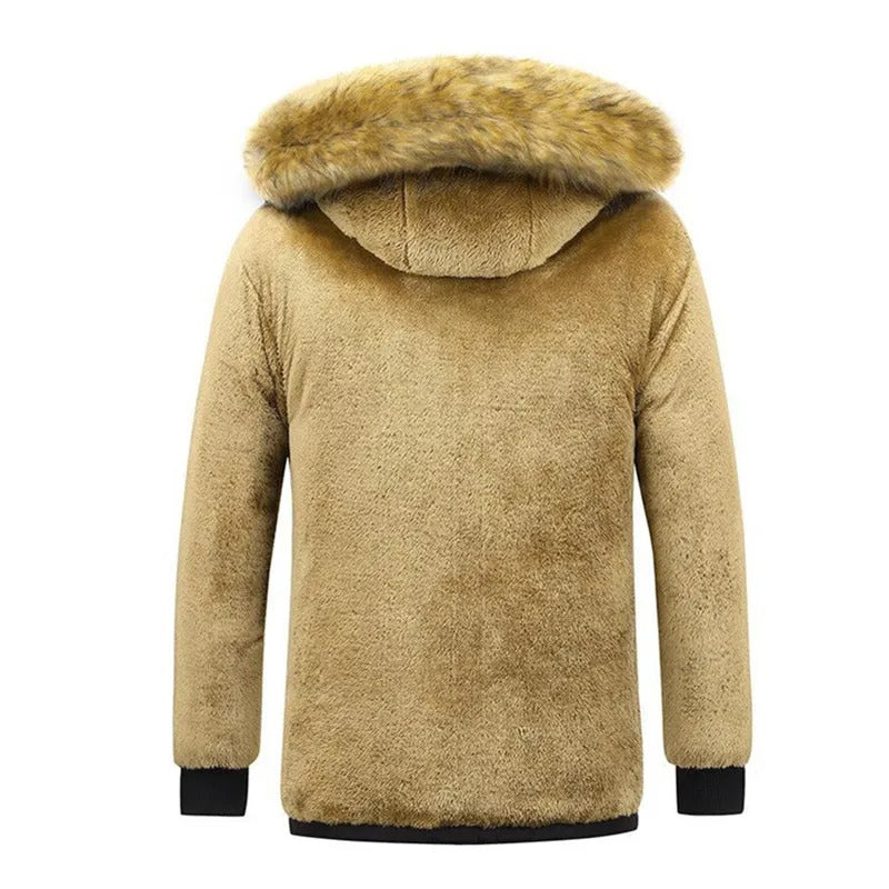 Veste d'hiver chaude avec flux de toison