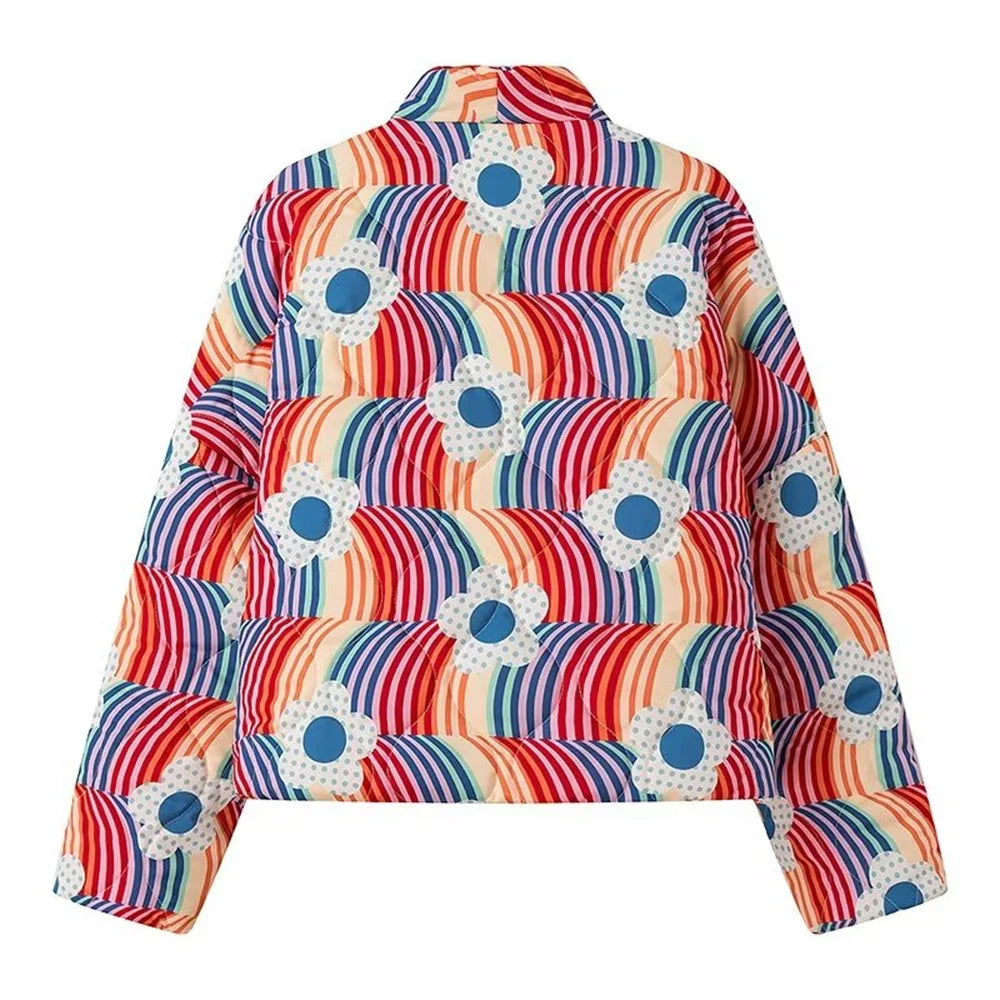 Cardigan imprimé en coton