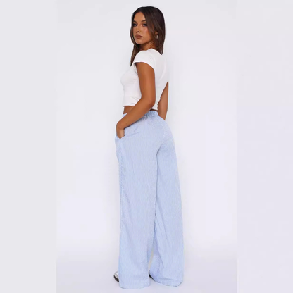 Bequeme Gestreifte Hose