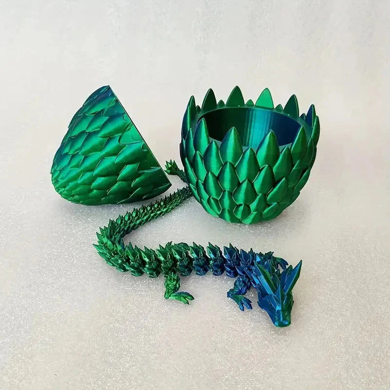 3D Dragonstone Articulated Crystal Serpent