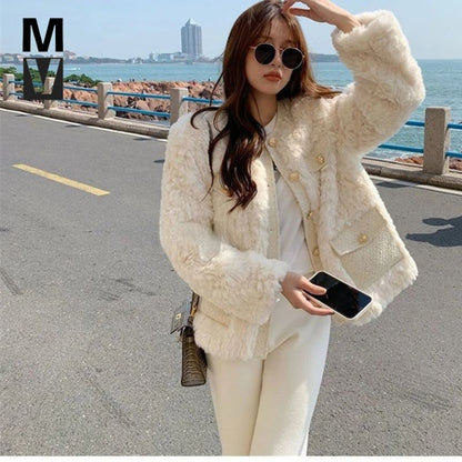 Manteau d'hiver en laine d'agneau