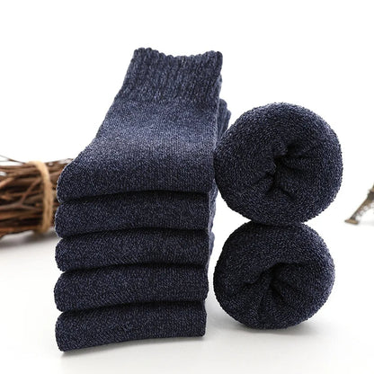 5 paires de thermosocks en laine épaisse