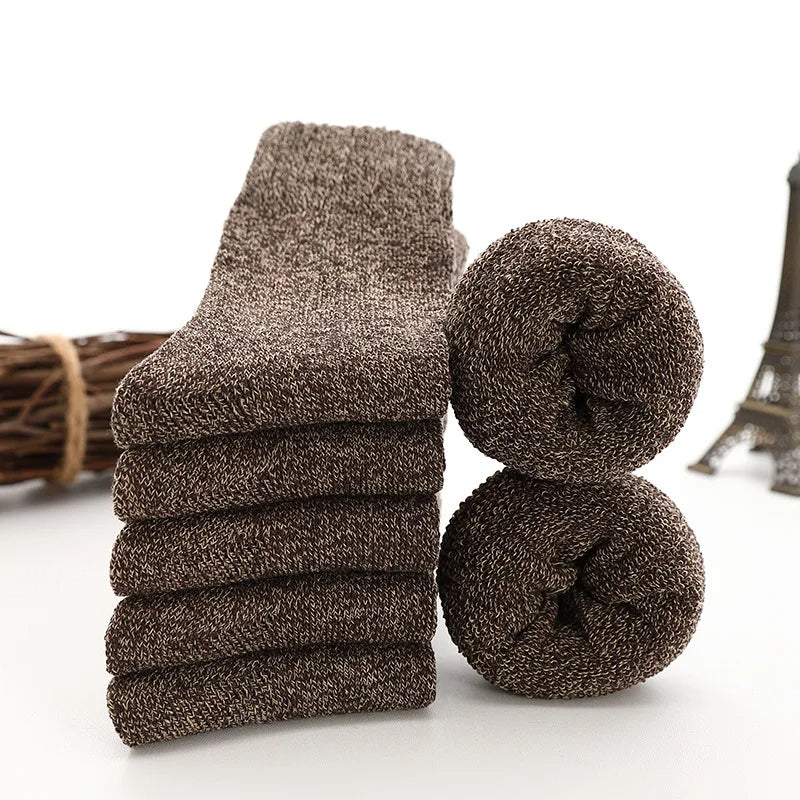 5 paires de thermosocks en laine épaisse