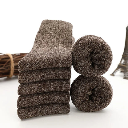 5 paires de thermosocks en laine épaisse