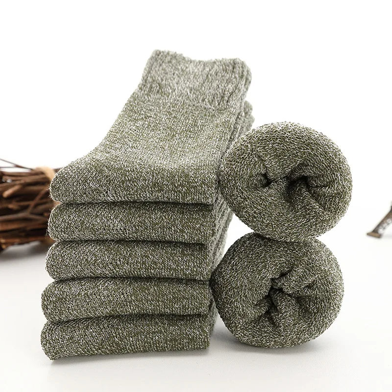 5 paires de thermosocks en laine épaisse
