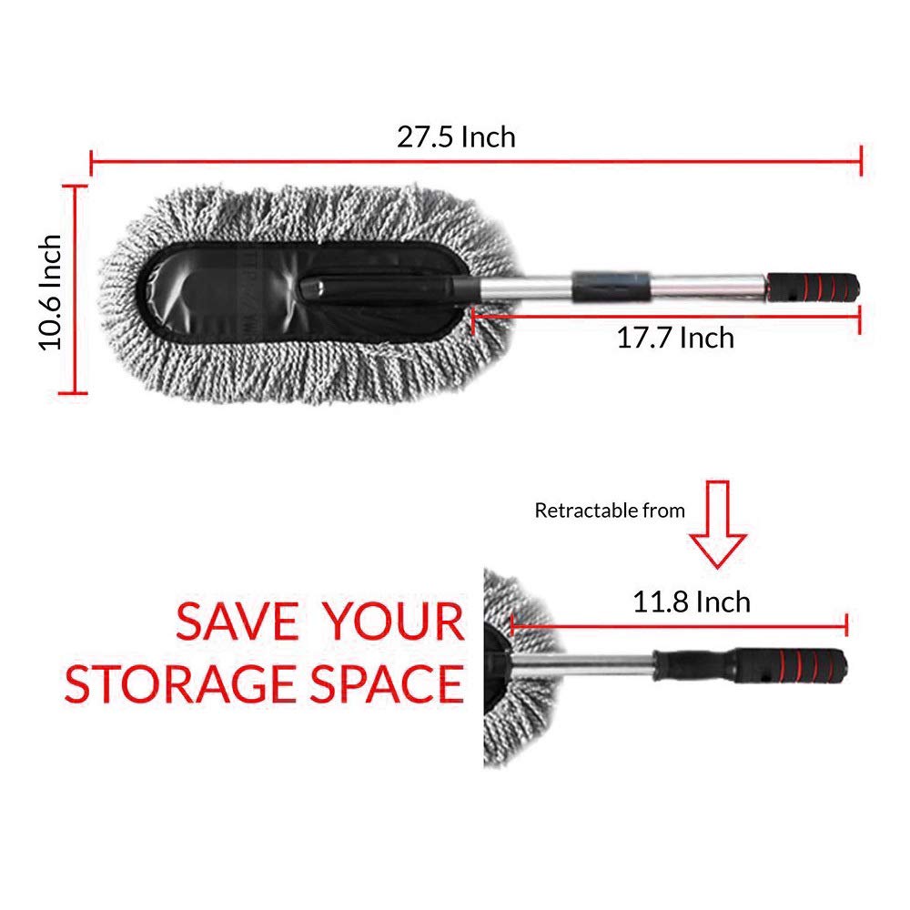 Dustwiz | Microfibre Auto Staubwedel (1 bac de déchets de voiture gratuit)