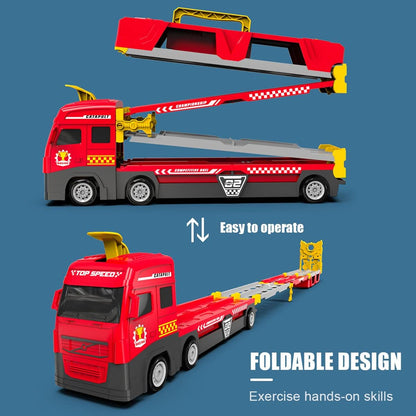 Mega-Hauler-LKW mit Katapult-Rennstrecke