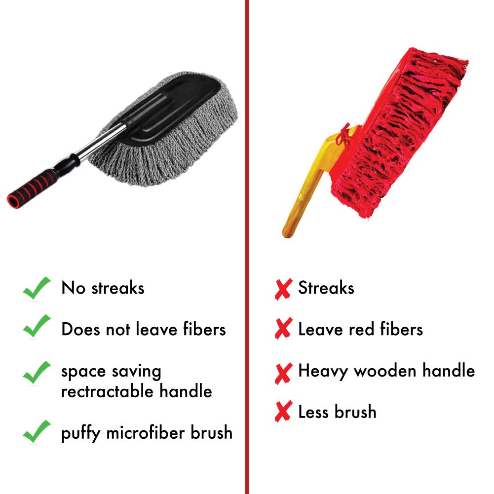 Dustwiz | Microfibre Auto Staubwedel (1 bac de déchets de voiture gratuit)