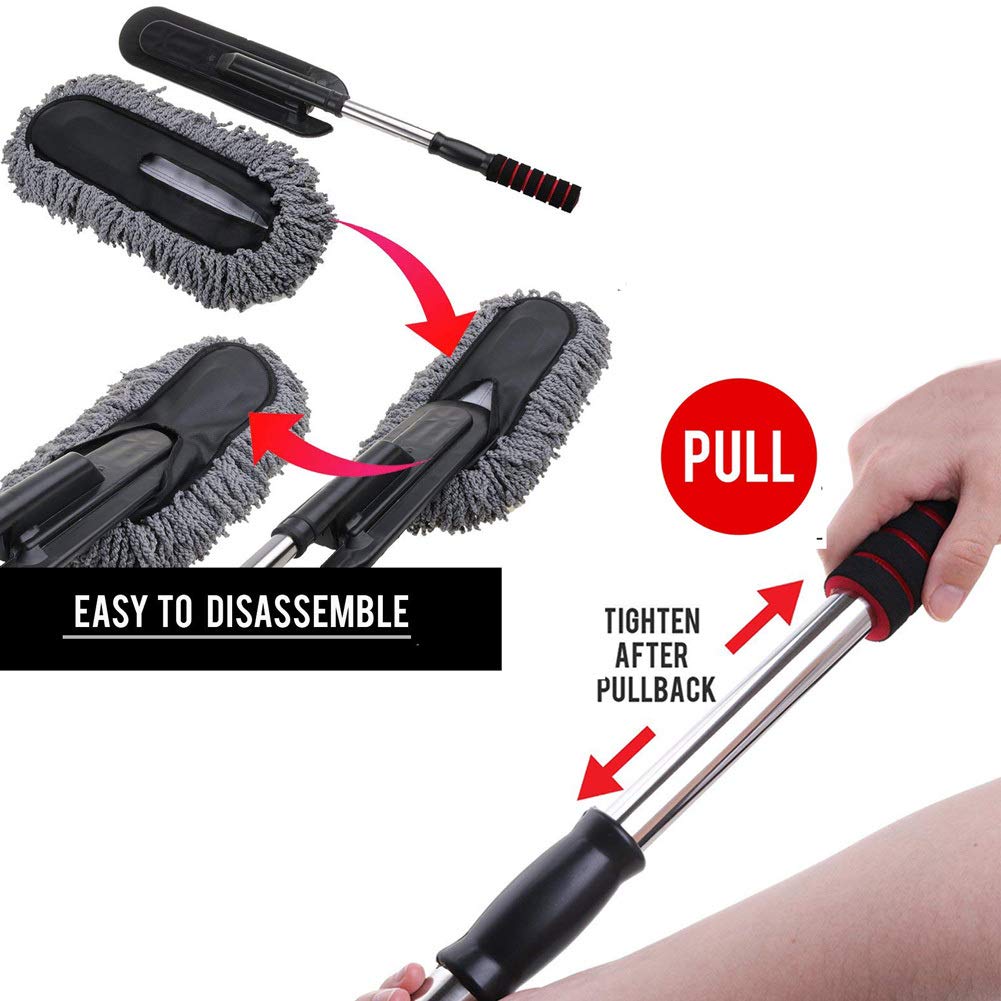 Dustwiz | Microfibre Auto Staubwedel (1 bac de déchets de voiture gratuit)