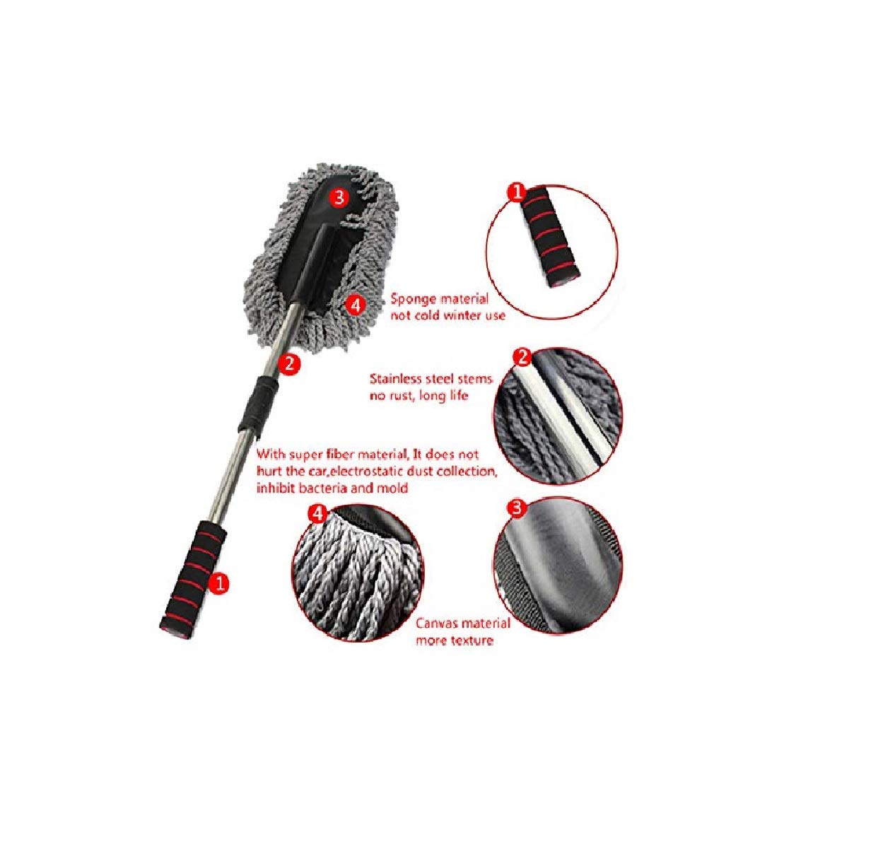 Dustwiz | Microfibre Auto Staubwedel (1 bac de déchets de voiture gratuit)
